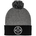 Mom Wine Lover Circle Patch Two Tone Knit