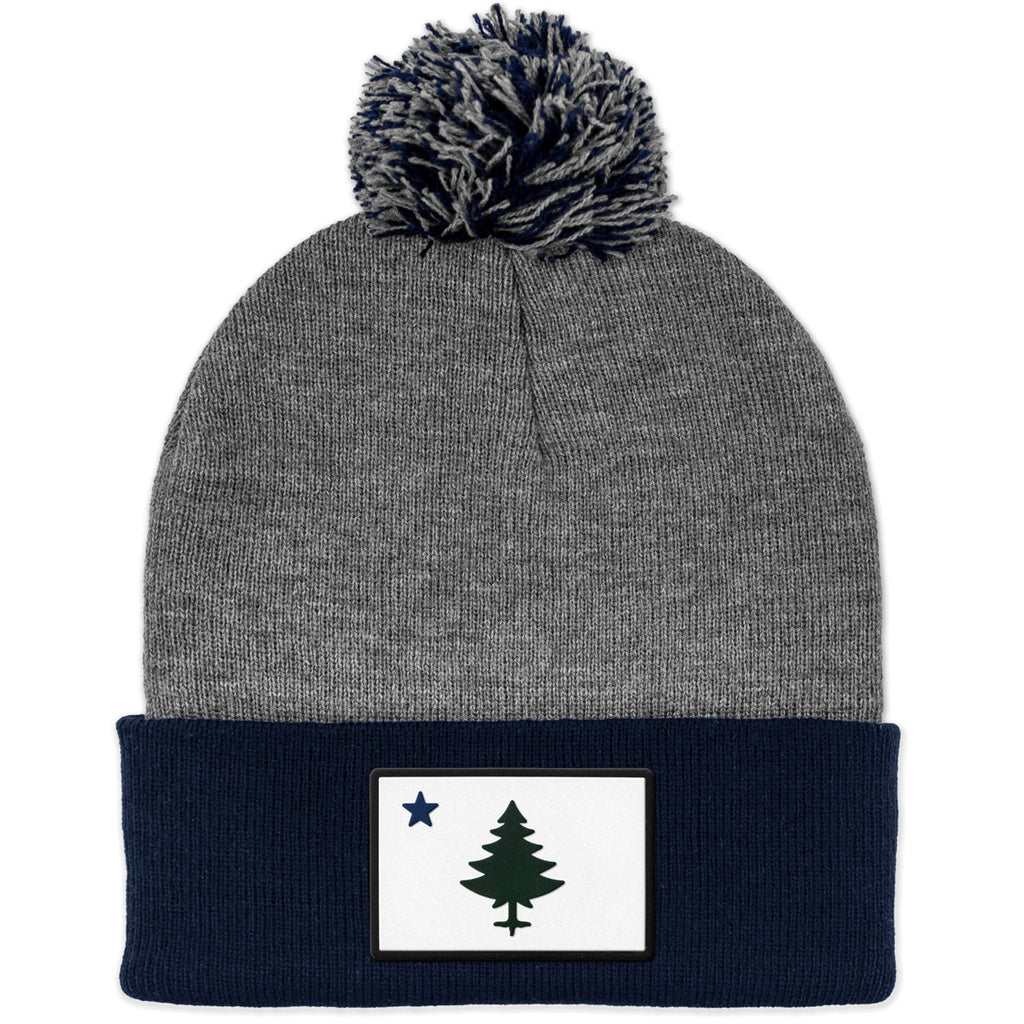 Retro Maine Flag PVC Two Tone Knit