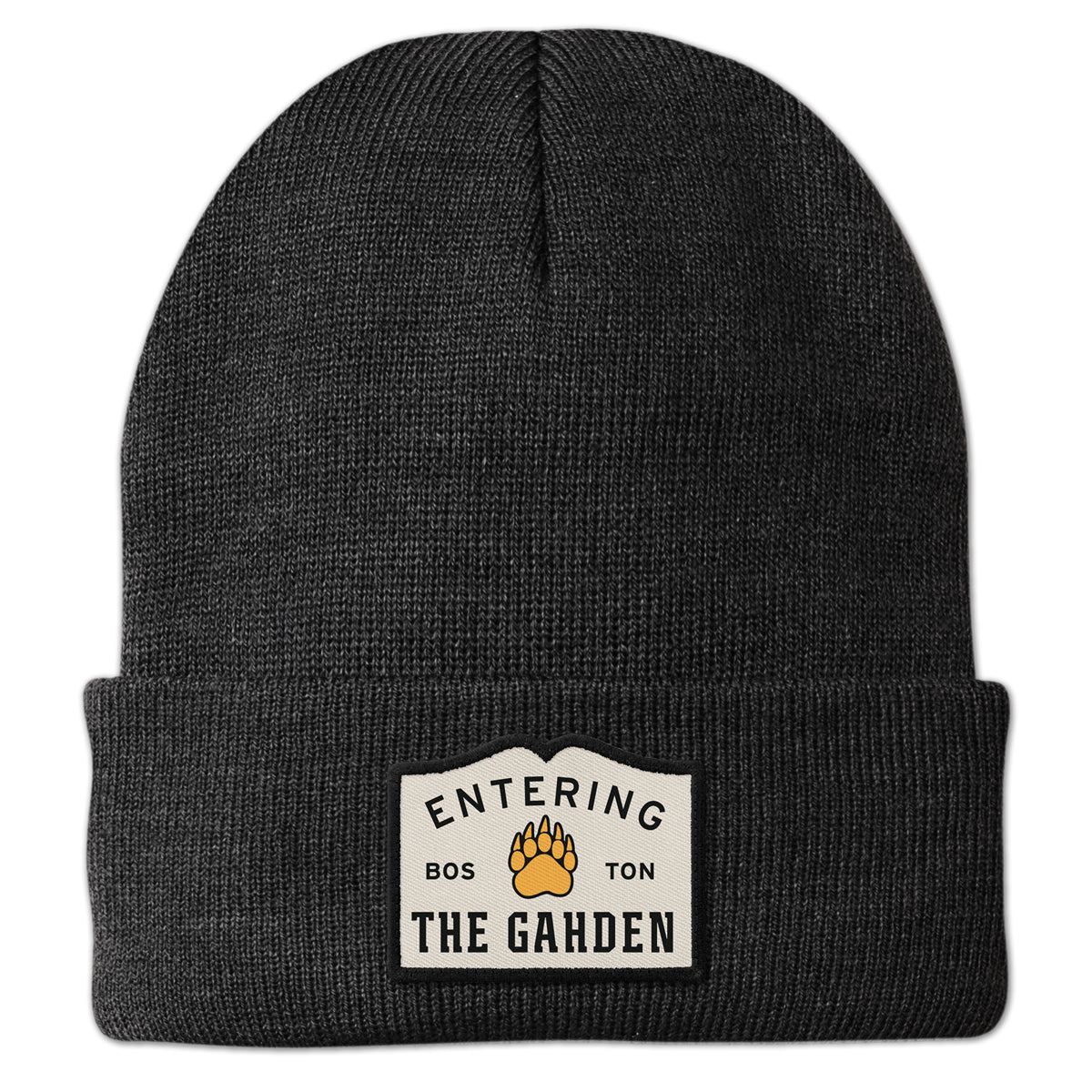 Entering The Gahden Bear Paw Patch Cuff Knit