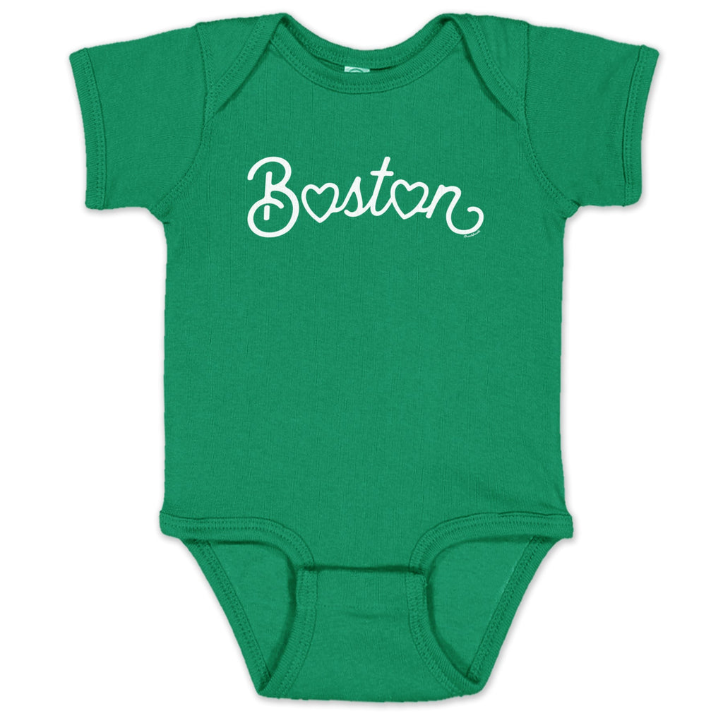 Boston Heart Script Infant One Piece