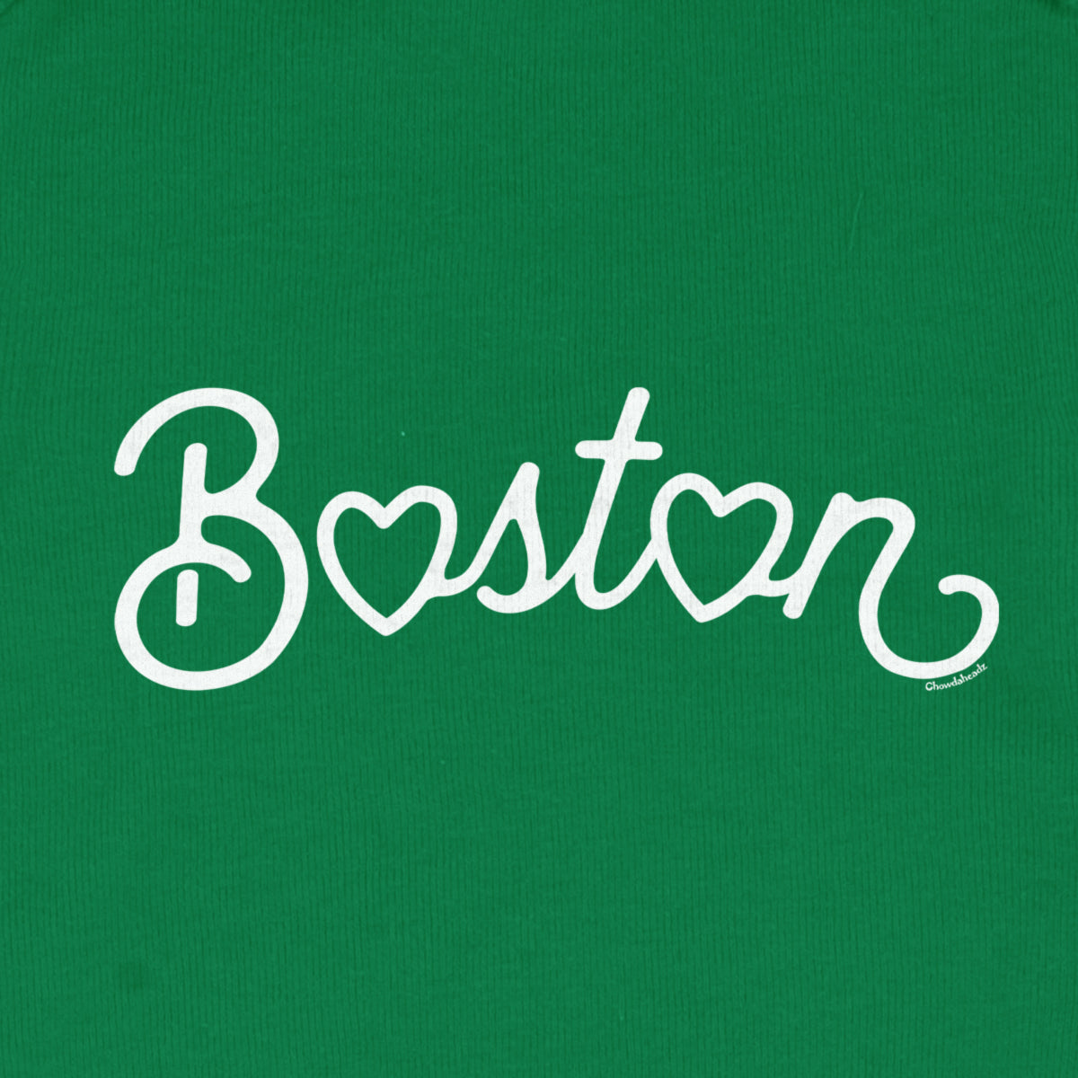 Boston Heart Script Infant One Piece