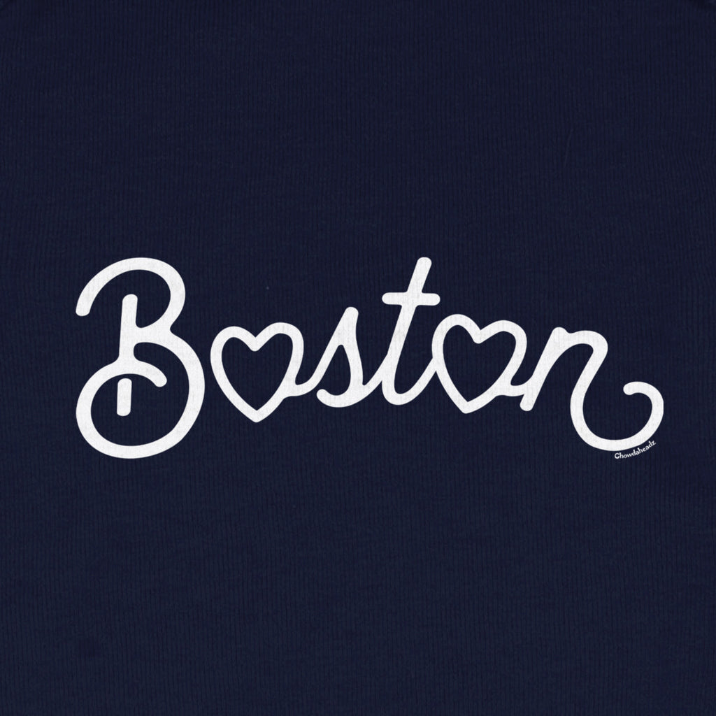Boston Heart Script Infant One Piece