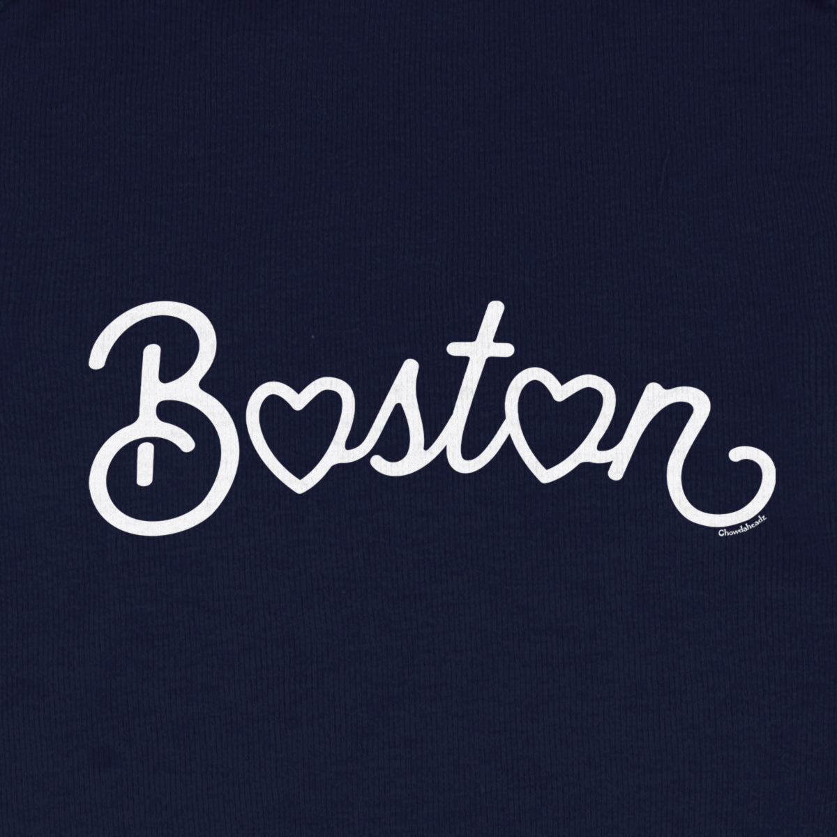 Boston Heart Script Infant One Piece