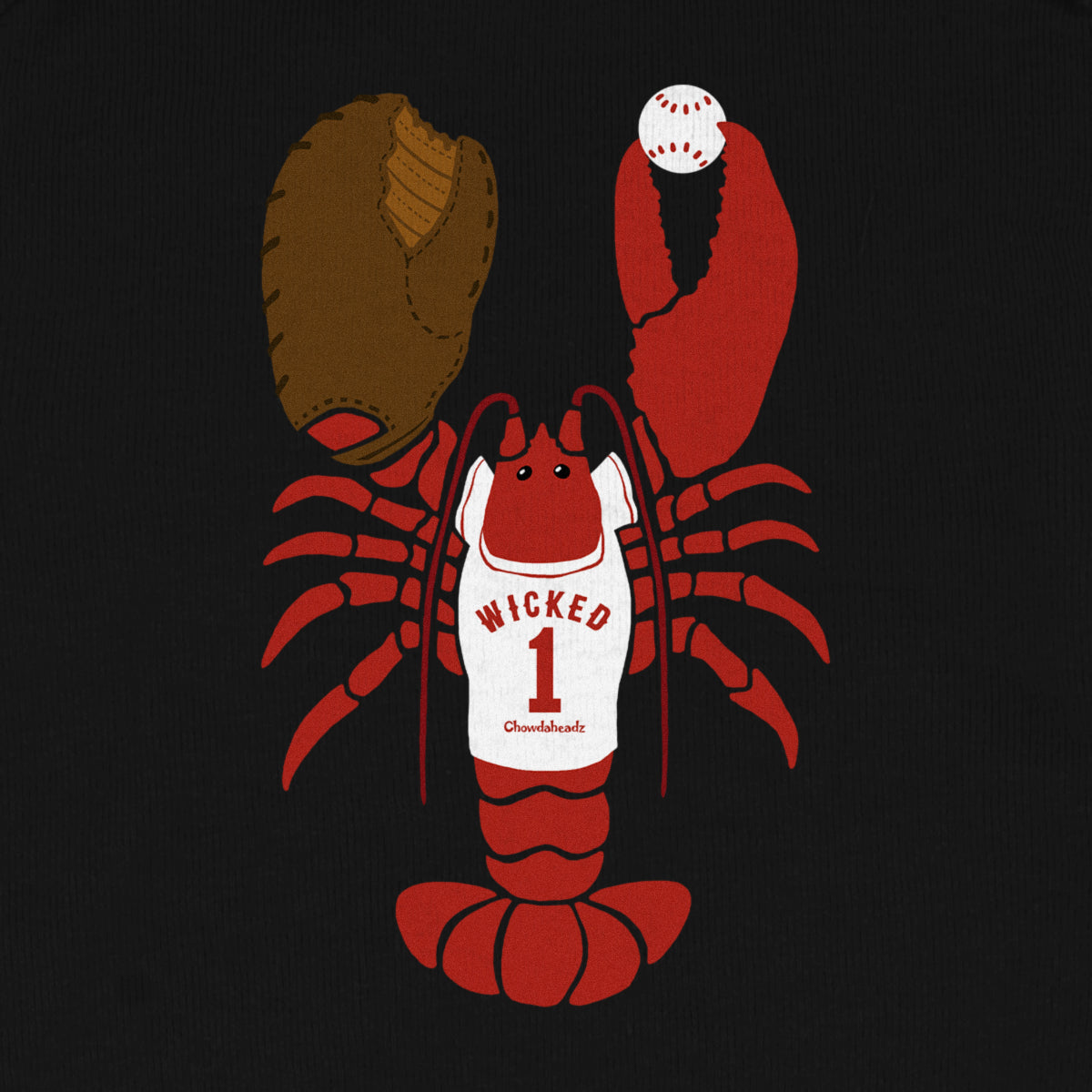 Wicked Lobstah Baseball Infant One Piece