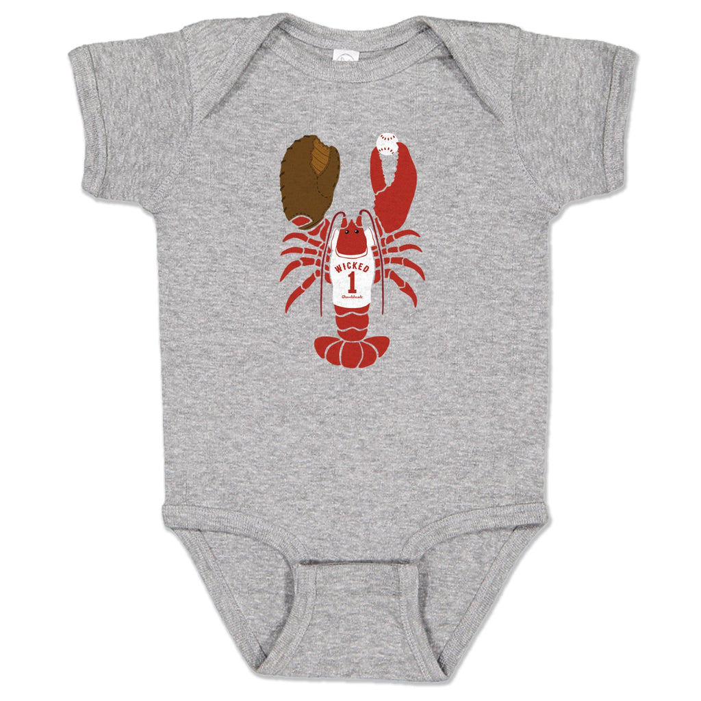 Wicked Lobstah Baseball Infant One Piece