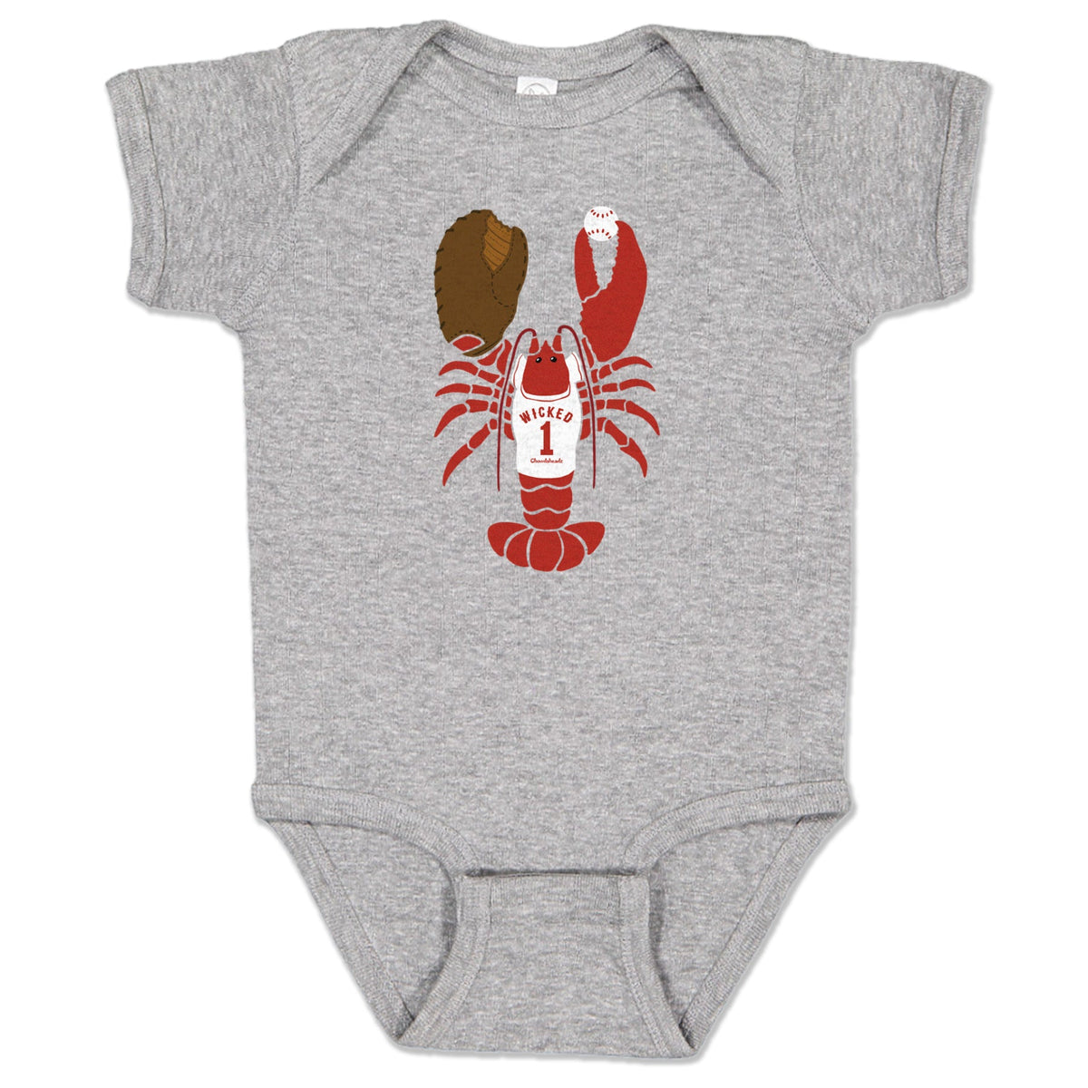 Wicked Lobstah Baseball Infant One Piece