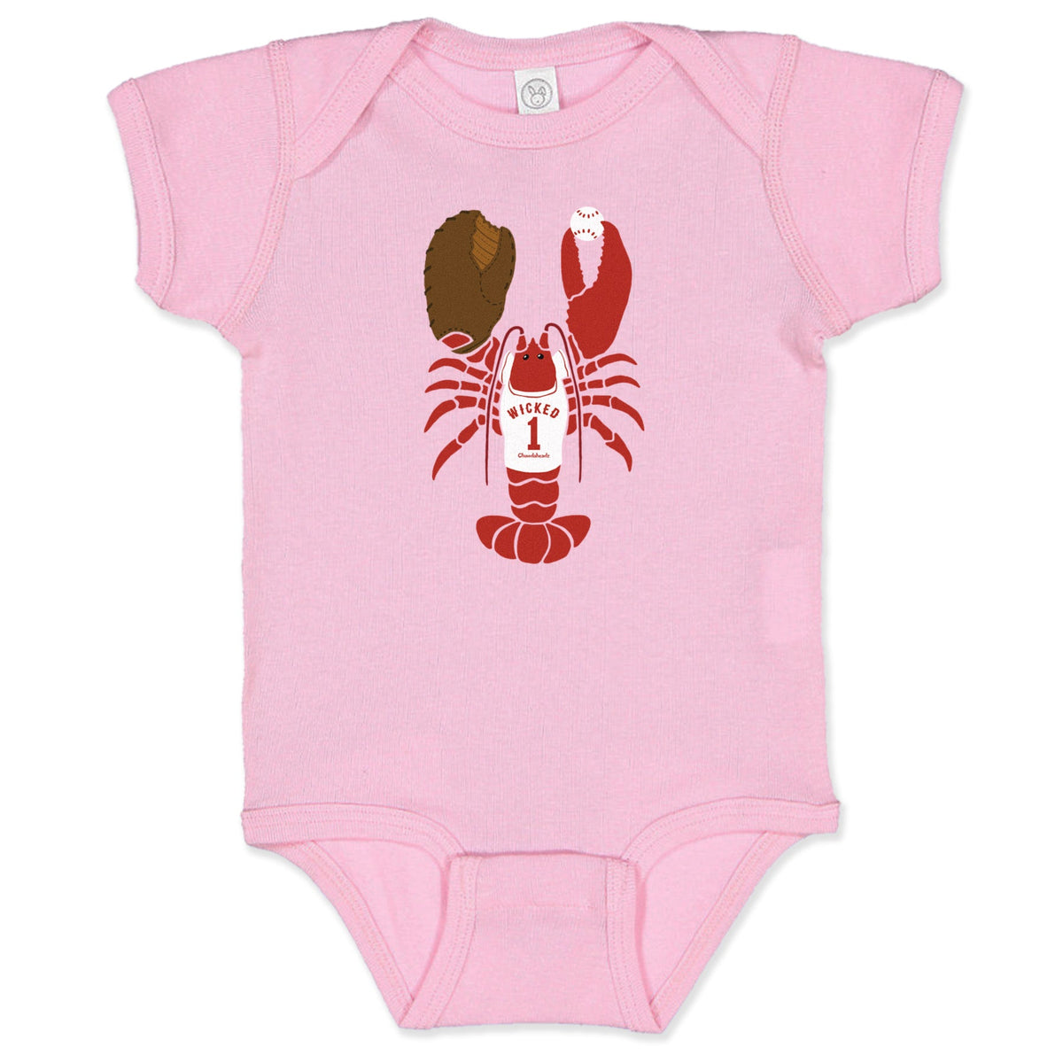 Wicked Lobstah Baseball Infant One Piece