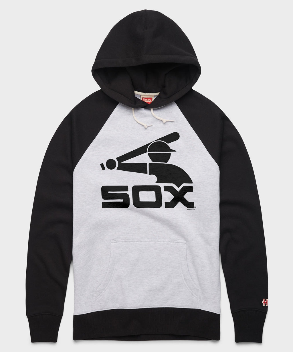 Chicago White Sox '76 Blackout Colorblock Hoodie product image 1