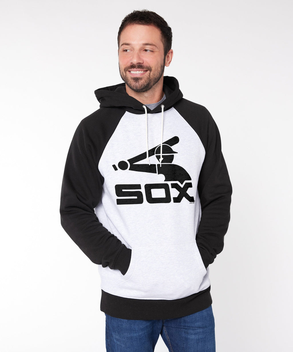 Chicago White Sox '76 Blackout Colorblock Hoodie product image 3
