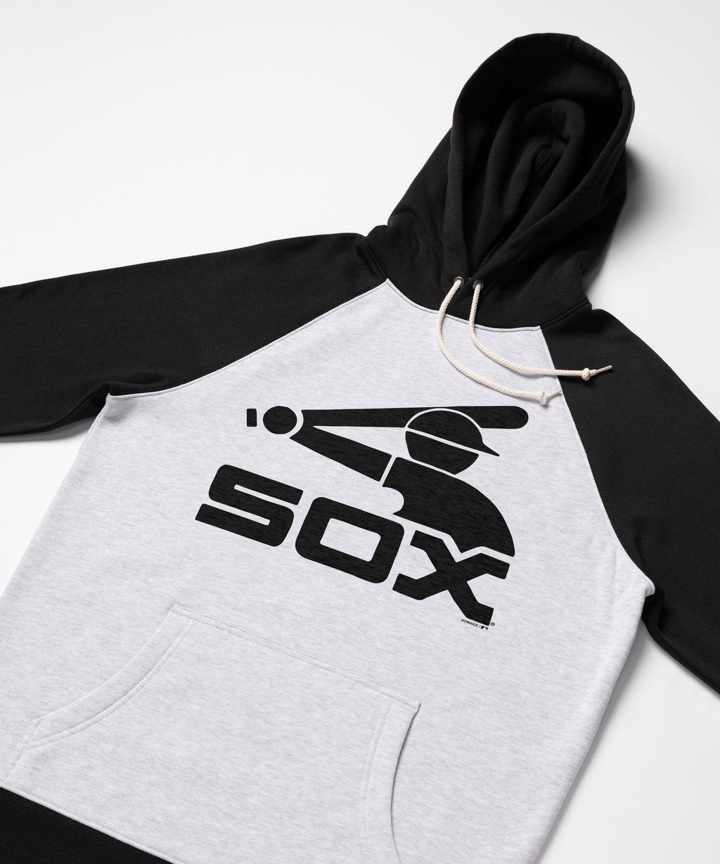 Chicago White Sox '76 Blackout Colorblock Hoodie product image 2