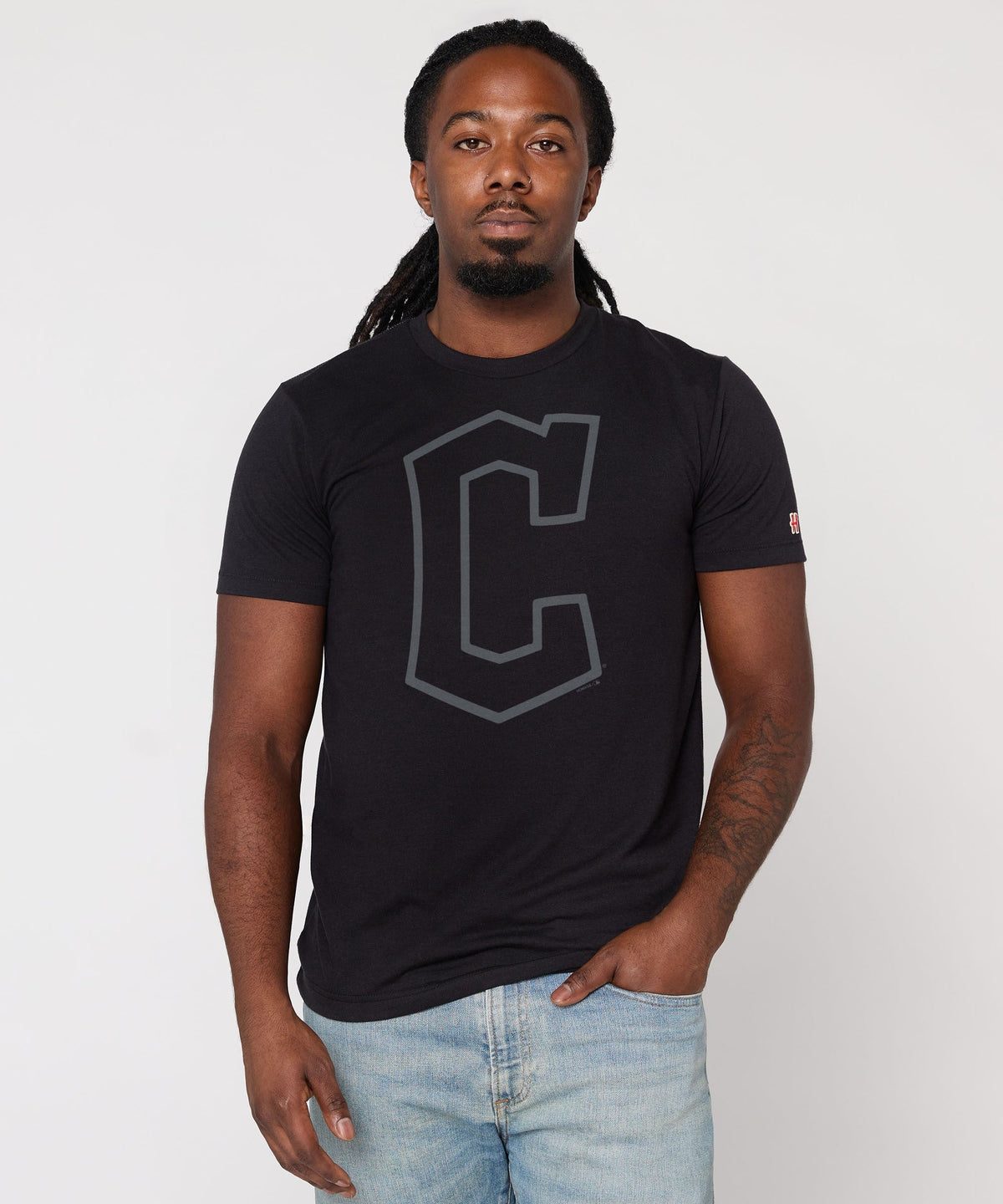 Cleveland Guardians Cap Logo '22 Blackout
