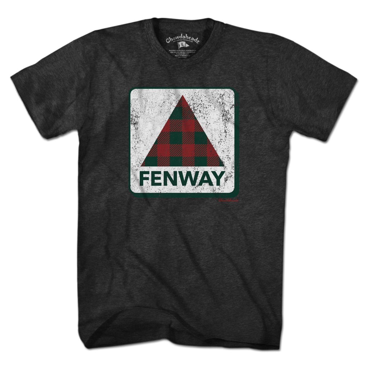 Holiday Plaid Fenway Sign T-Shirt product image 1