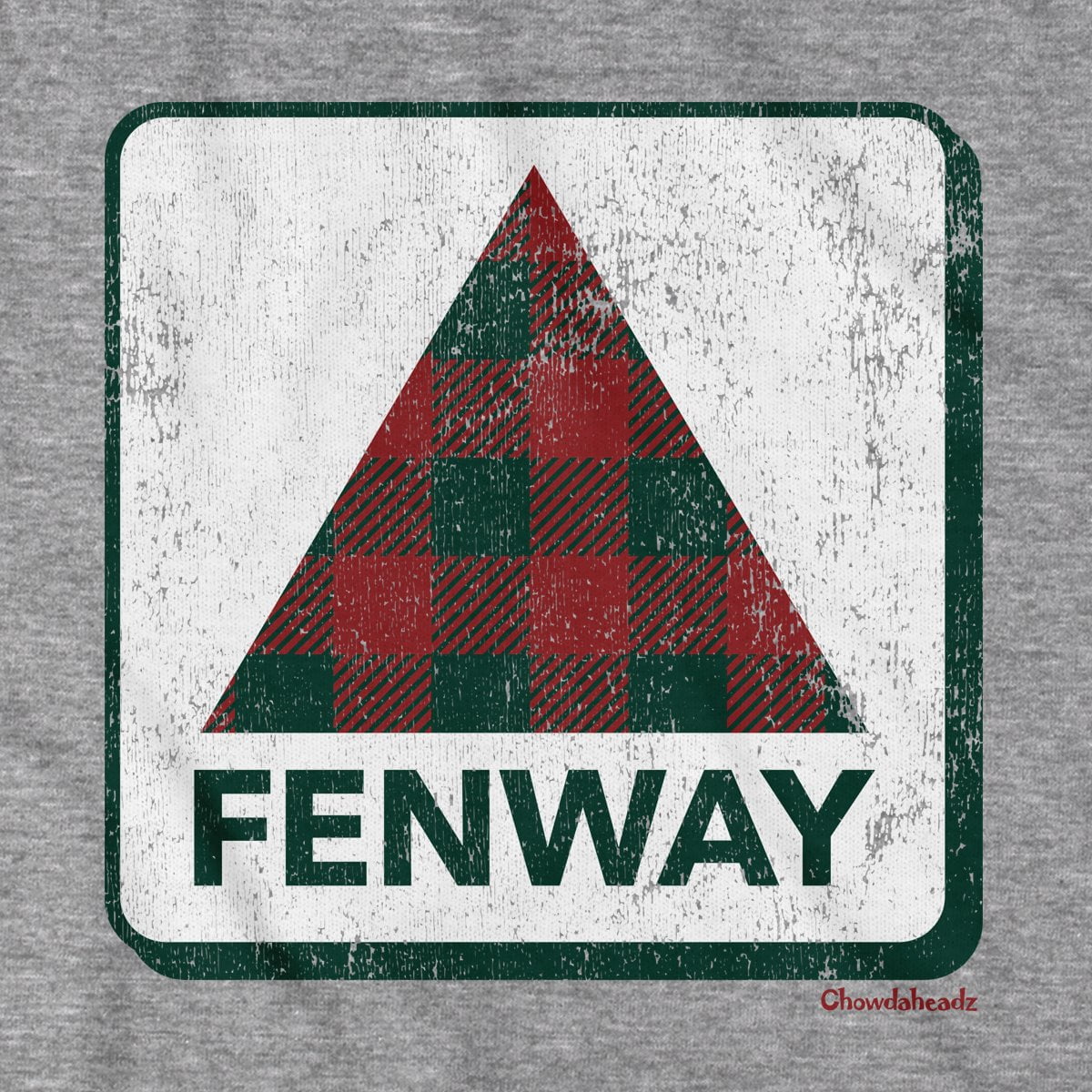 Holiday Plaid Fenway Sign T-Shirt product image 5