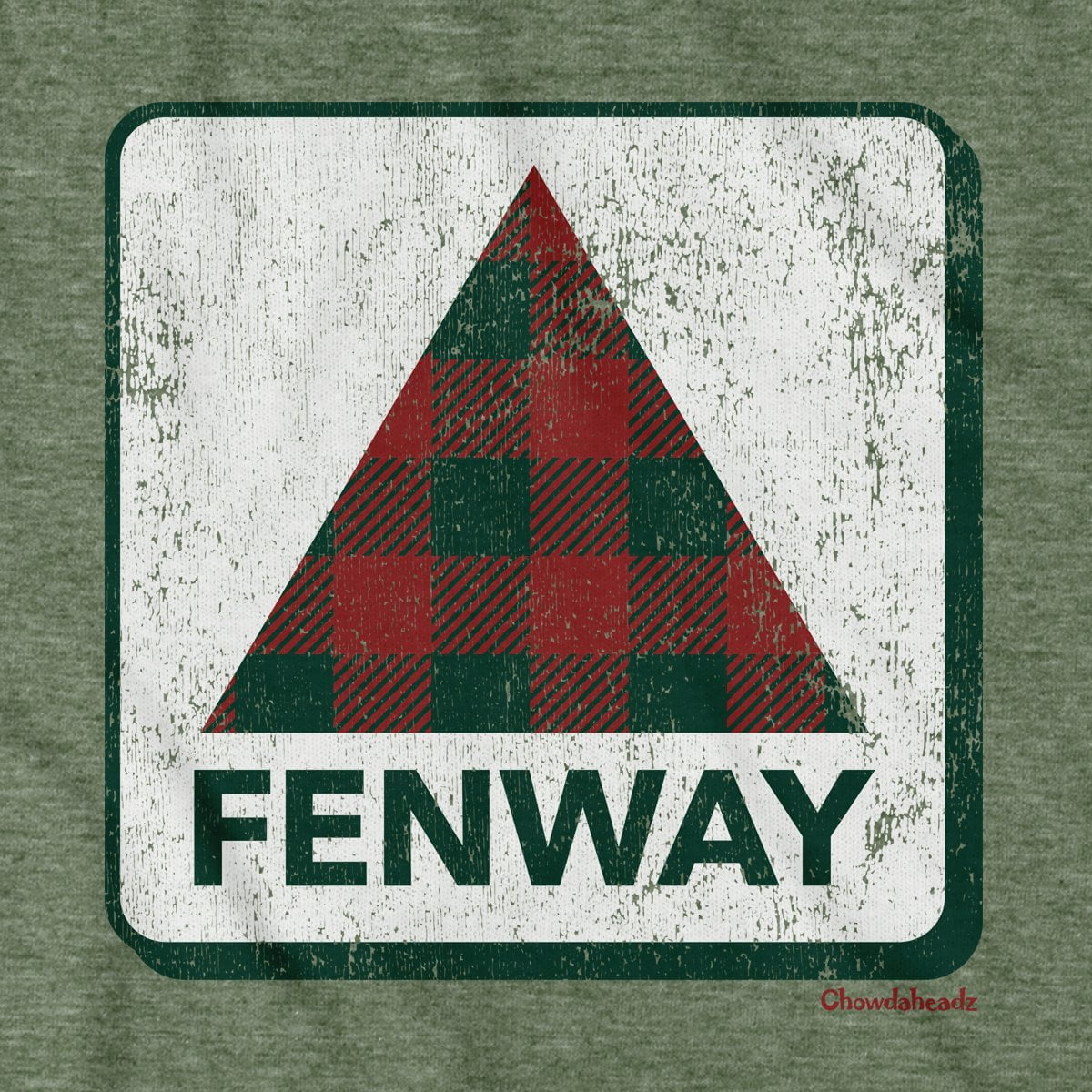 Holiday Plaid Fenway Sign T-Shirt product image 9