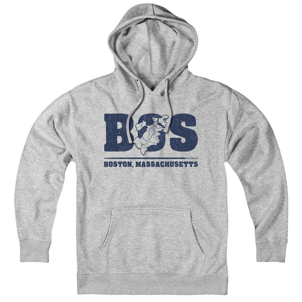 BOS Boston Neighborhoods Map Hoodie product image 1