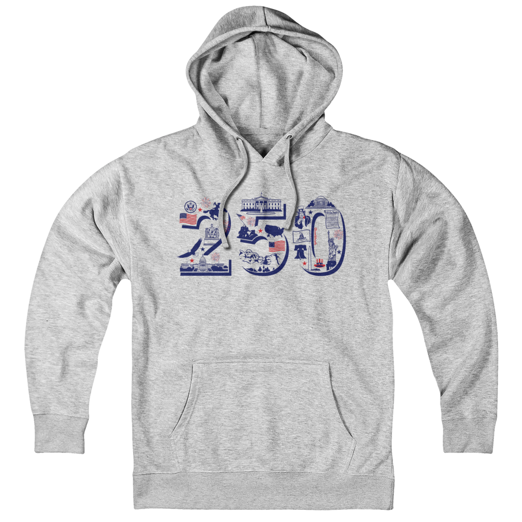 USA 250 Patriotic Icons Hoodie product image 1