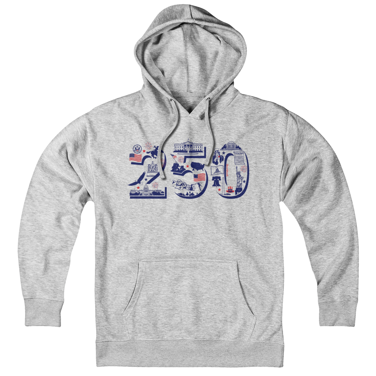 USA 250 Patriotic Icons Hoodie product image 1