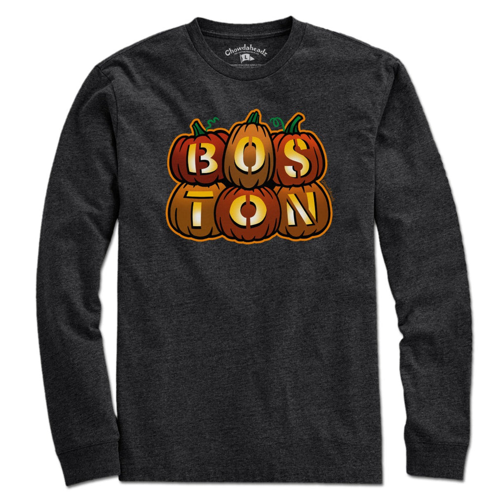 Boston Stacked Jack O' Lanterns Halloween T-Shirt product image 2