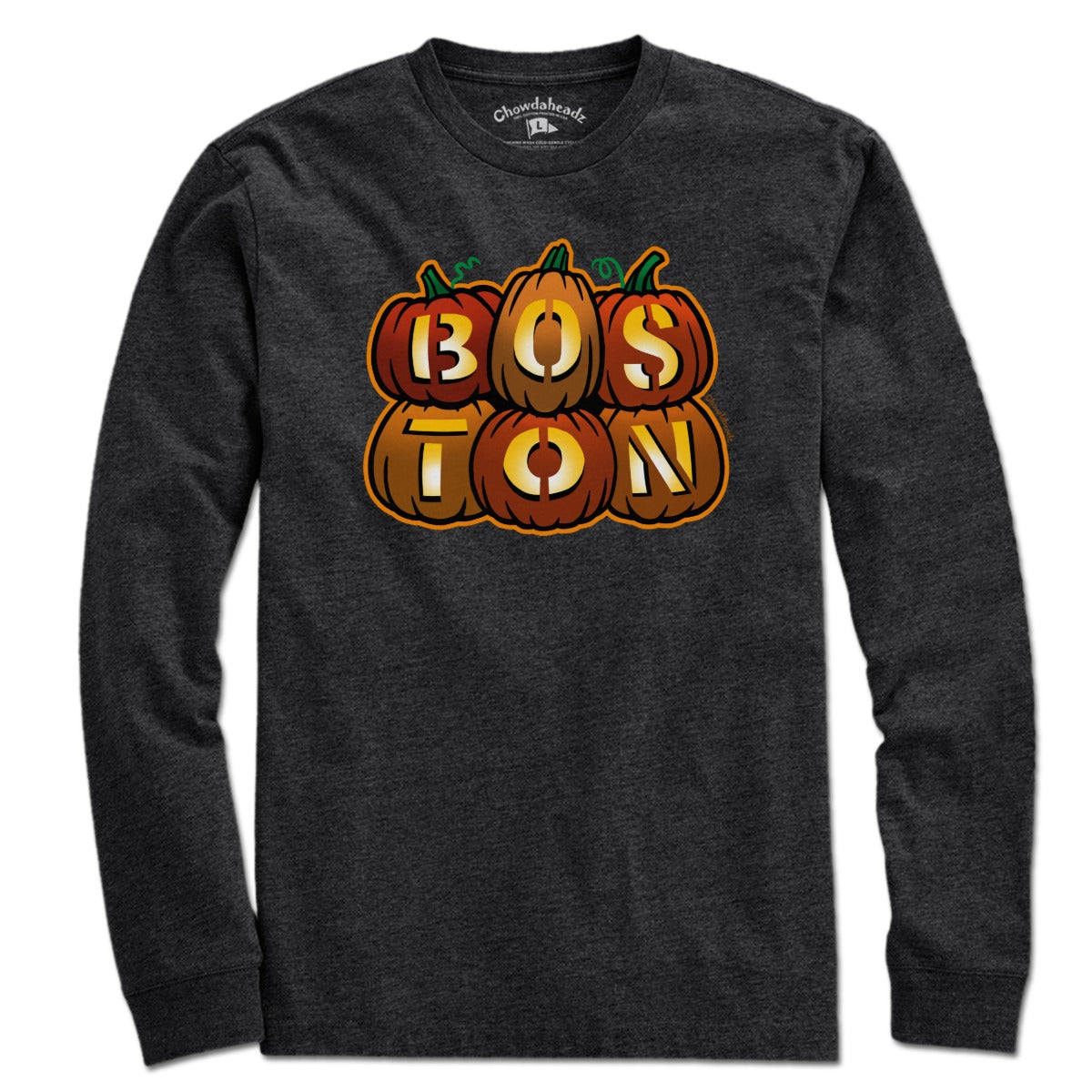 Boston Stacked Jack O' Lanterns Halloween T-Shirt product image 2