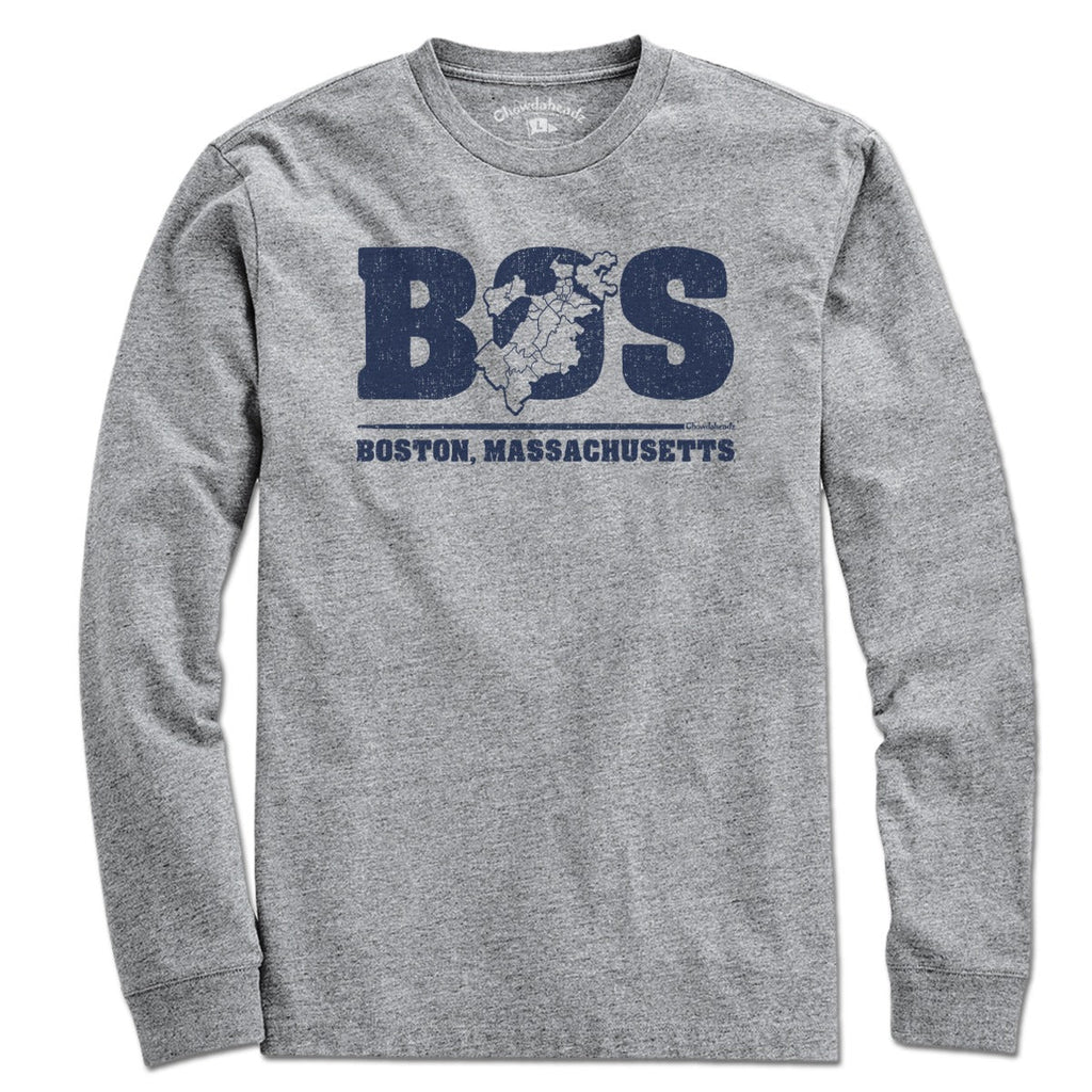 BOS Boston Neighborhoods Map T-Shirt product image 2
