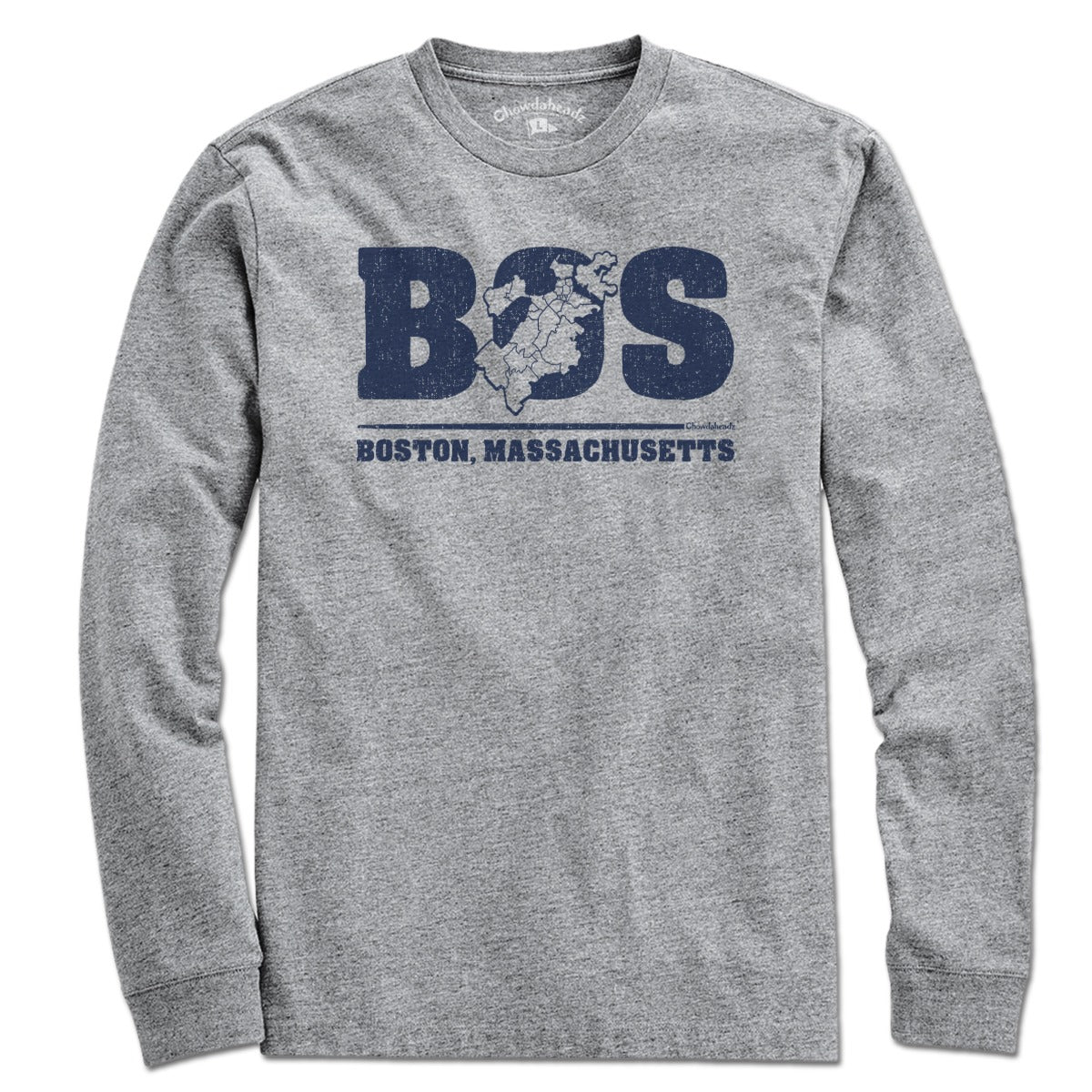 BOS Boston Neighborhoods Map T-Shirt product image 2