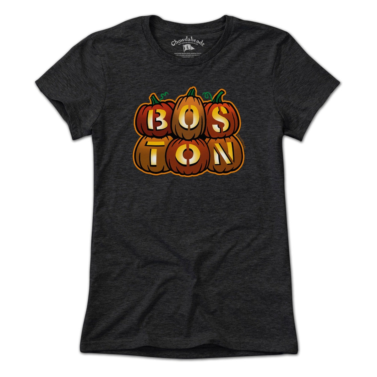 Boston Stacked Jack O' Lanterns Halloween T-Shirt product image 3