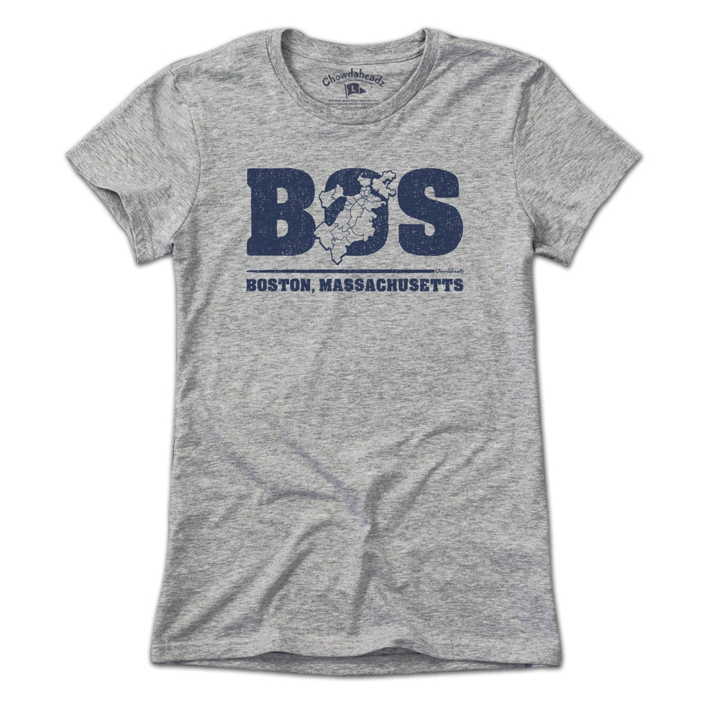 BOS Boston Neighborhoods Map T-Shirt product image 3