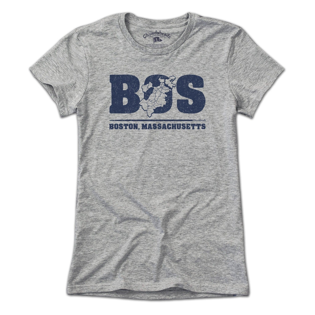 BOS Boston Neighborhoods Map T-Shirt product image 3