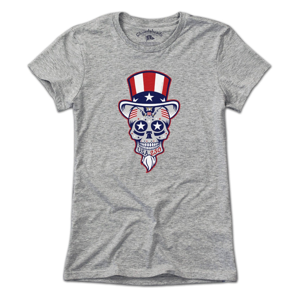 Uncle Sam Patriotic Dead Head T-Shirt product image 3