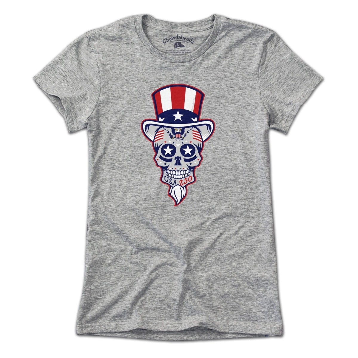 Uncle Sam Patriotic Dead Head T-Shirt product image 3
