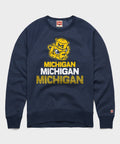 Michigan Wolverines Mascot Repeat Crewneck product image 1
