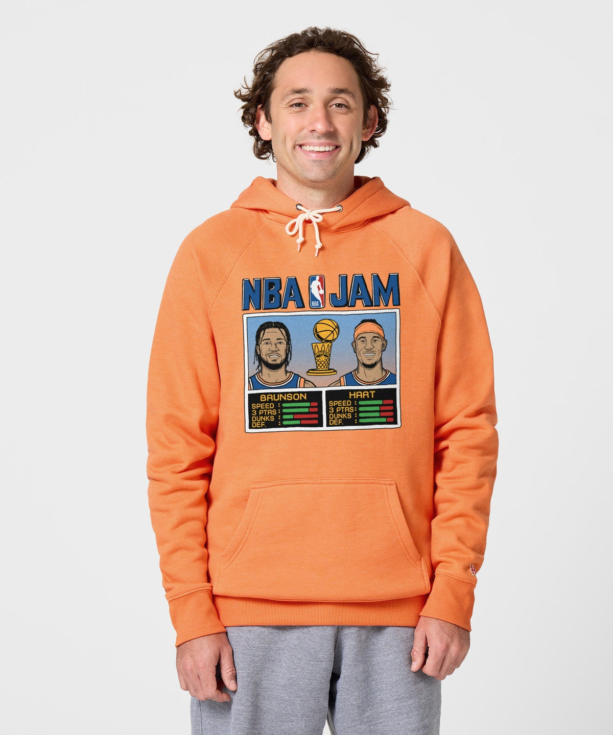 NBA Jam Knicks 2026 Champs Brunson And Hart Hoodie product image 3