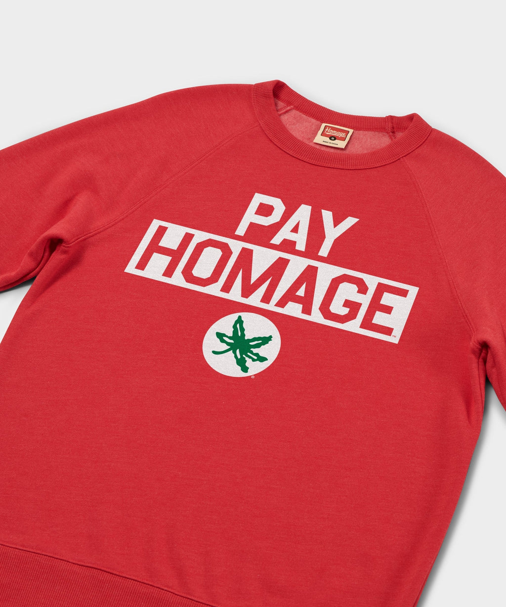 Ohio State Buckeye Leaf Pay Homage Crewneck product image 2