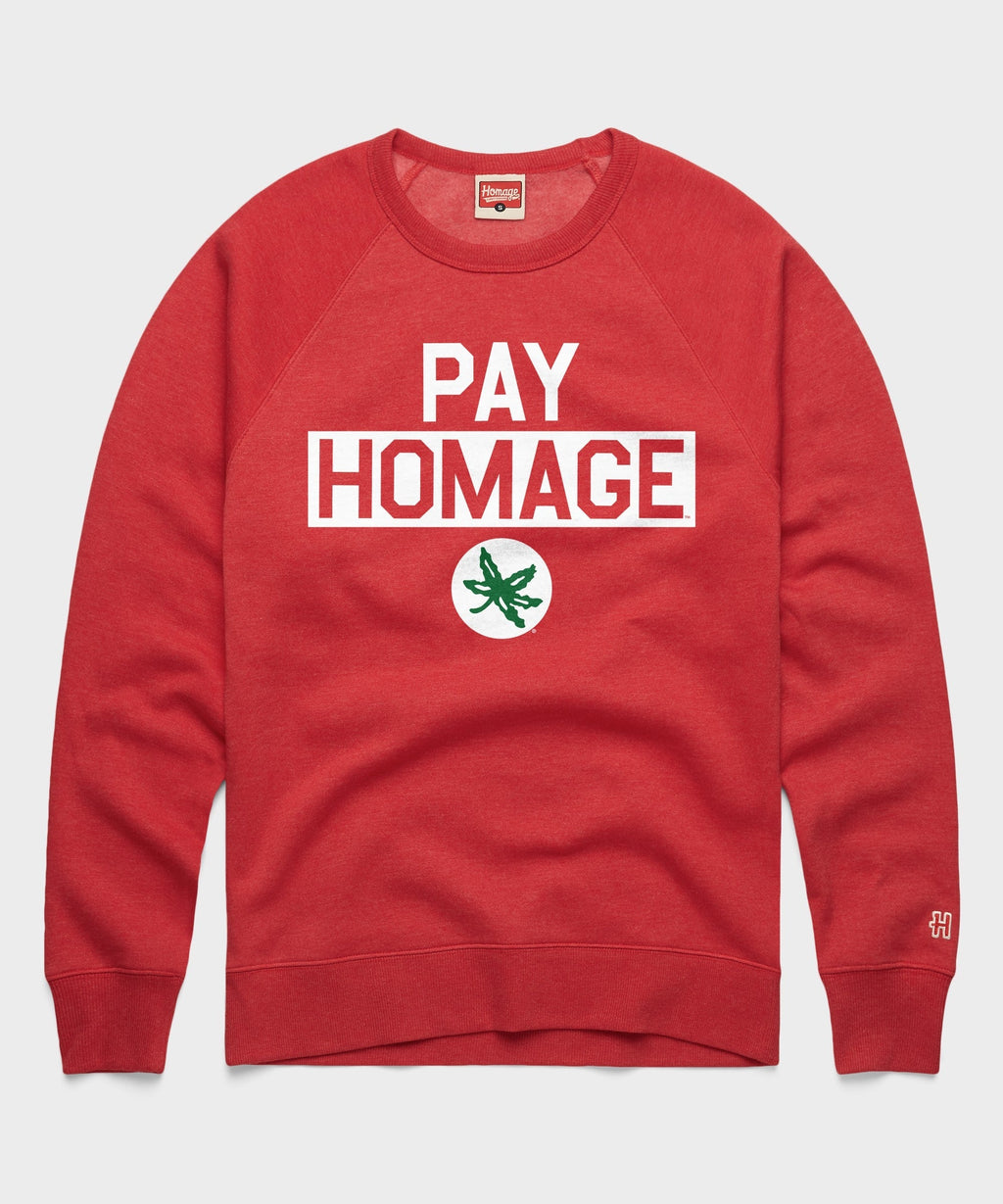 Ohio State Buckeye Leaf Pay Homage Crewneck product image 1
