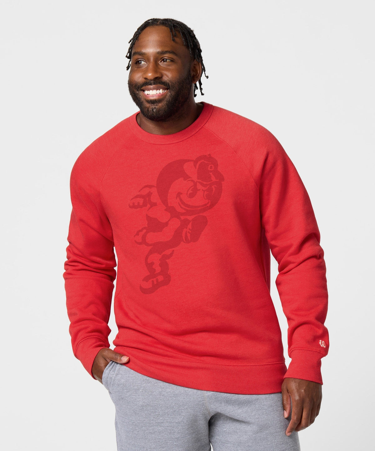 Running Brutus The Buckeye All Scarlet Crewneck product image 3