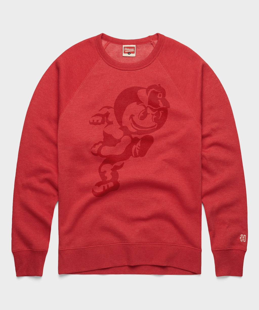 Running Brutus The Buckeye All Scarlet Crewneck product image 1