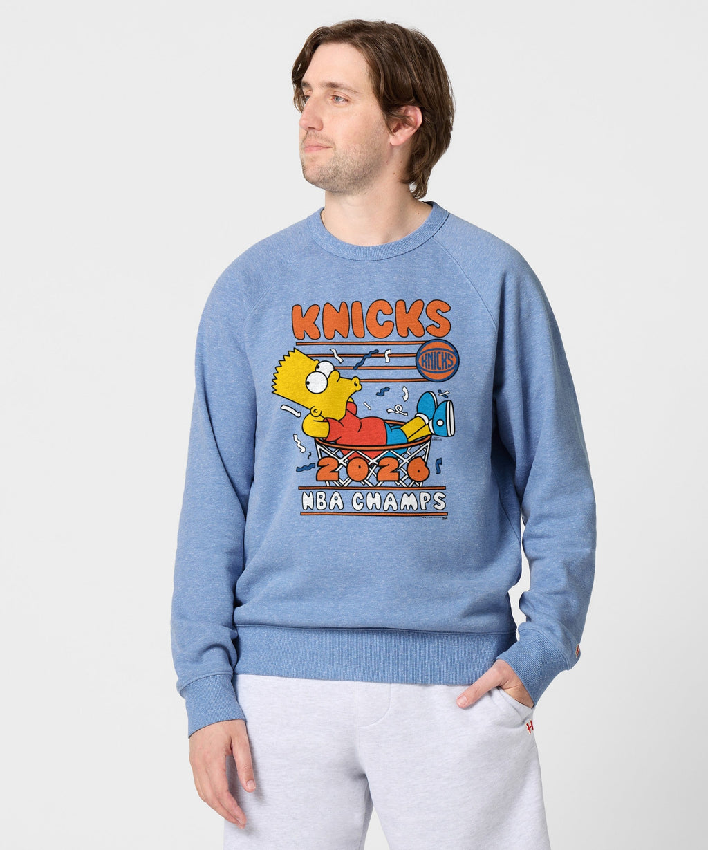 The Simpsons Bart x Knicks 2026 NBA Champs Crewneck product image 3