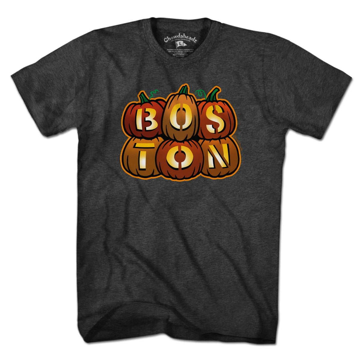 Boston Stacked Jack O' Lanterns Halloween T-Shirt product image 1