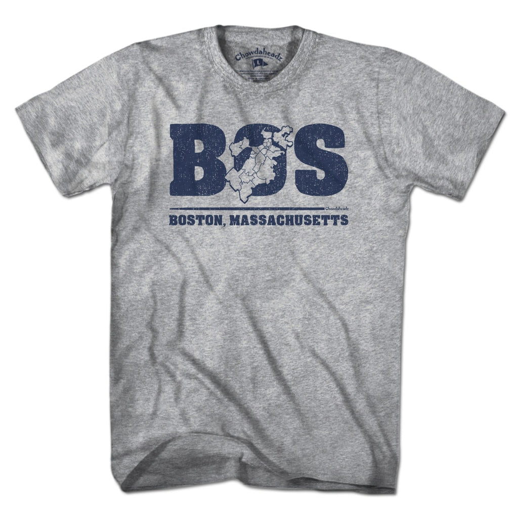 BOS Boston Neighborhoods Map T-Shirt product image 1