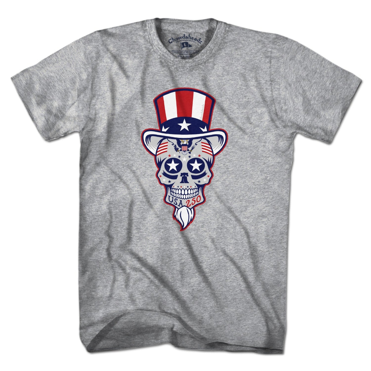 Uncle Sam Patriotic Dead Head T-Shirt product image 1