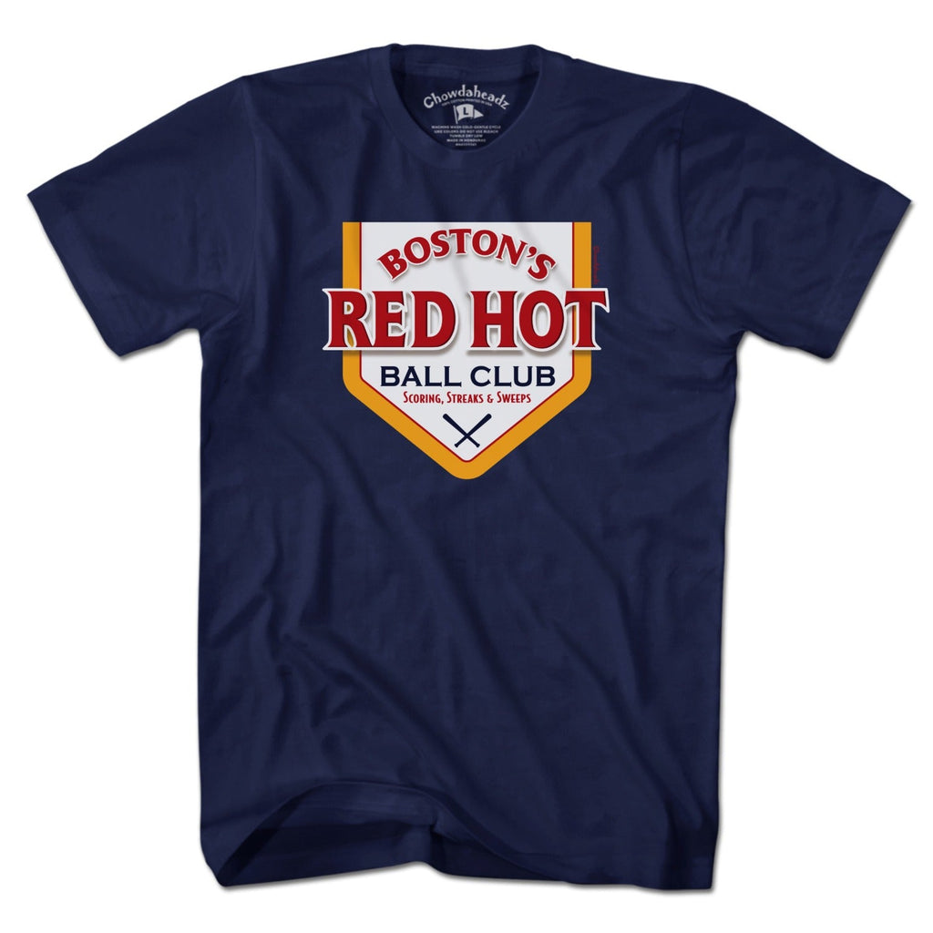 Boston's Red Hot Baseball Label T-Shirt product image 1