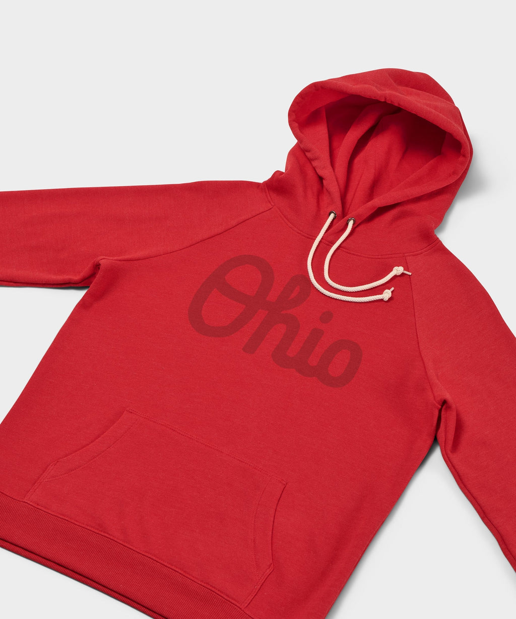 Women's Script Ohio All Scarlet Hoodie product image 2