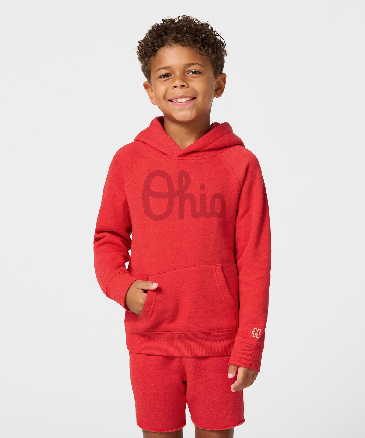 Youth Script Ohio All Scarlet Hoodie product image 3