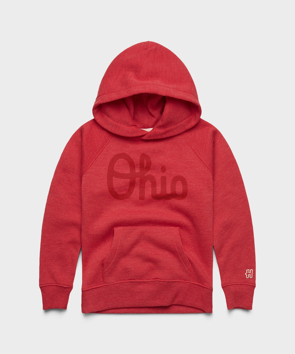 Youth Script Ohio All Scarlet Hoodie product image 1