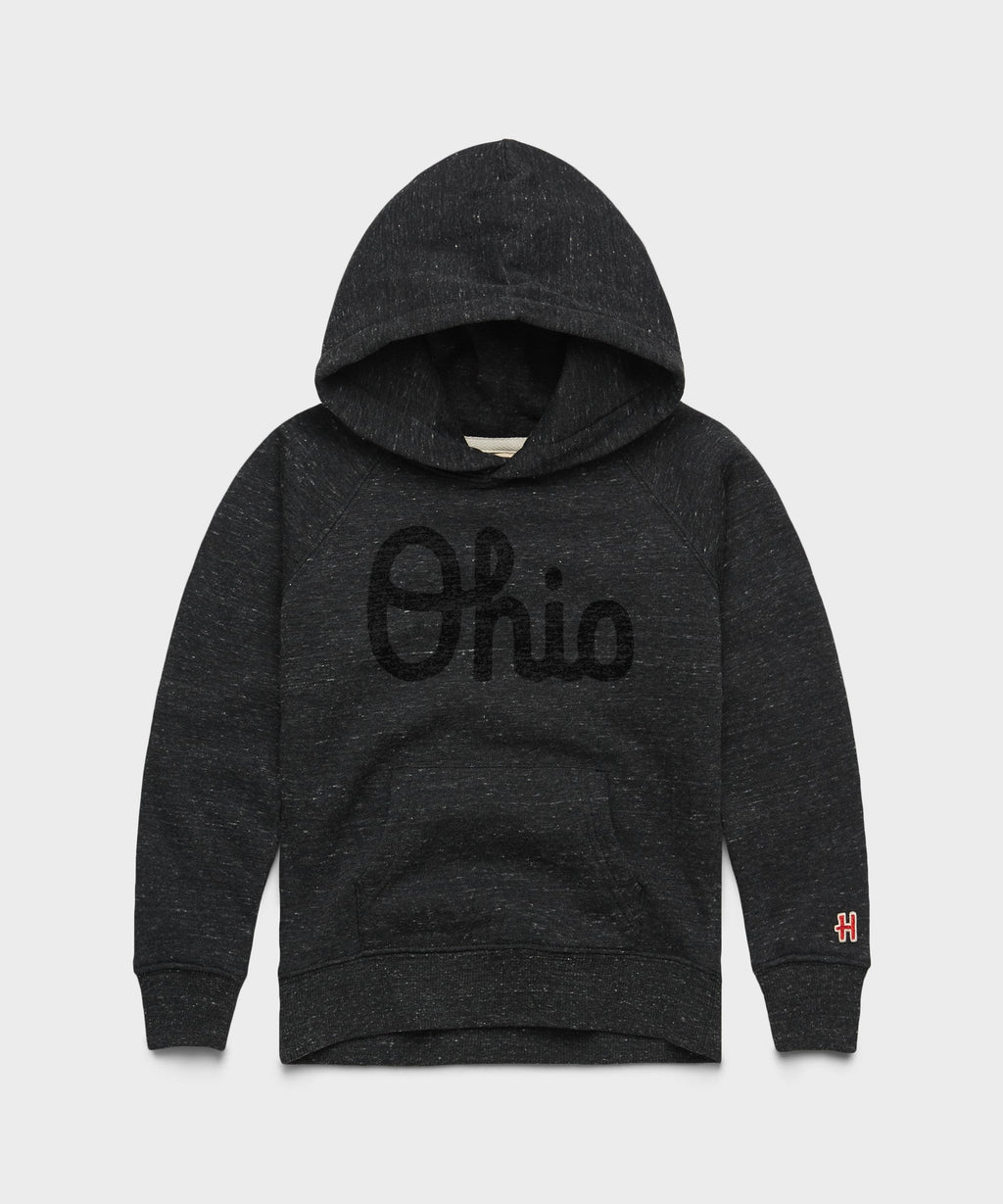 Youth Script Ohio Blackout Hoodie product image 1