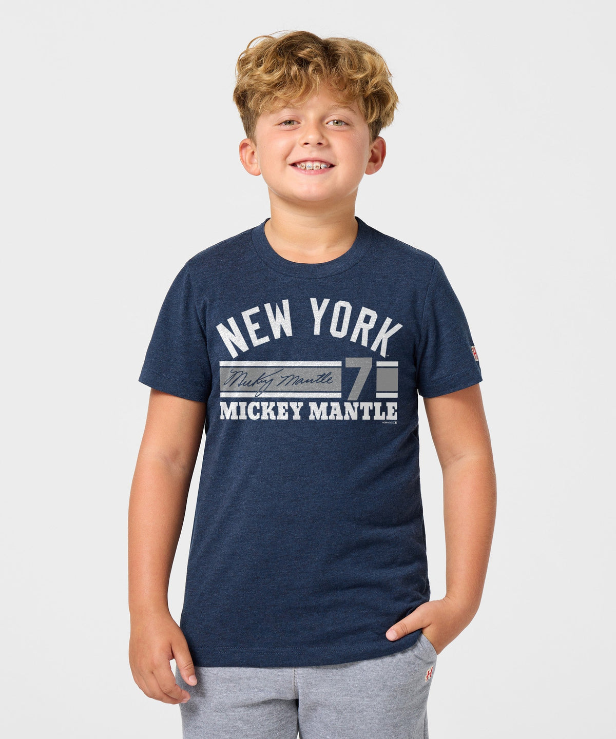 Youth Yankees Mickey Mantle Signature Jersey product image 3