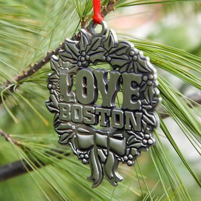 Love Boston Ornament