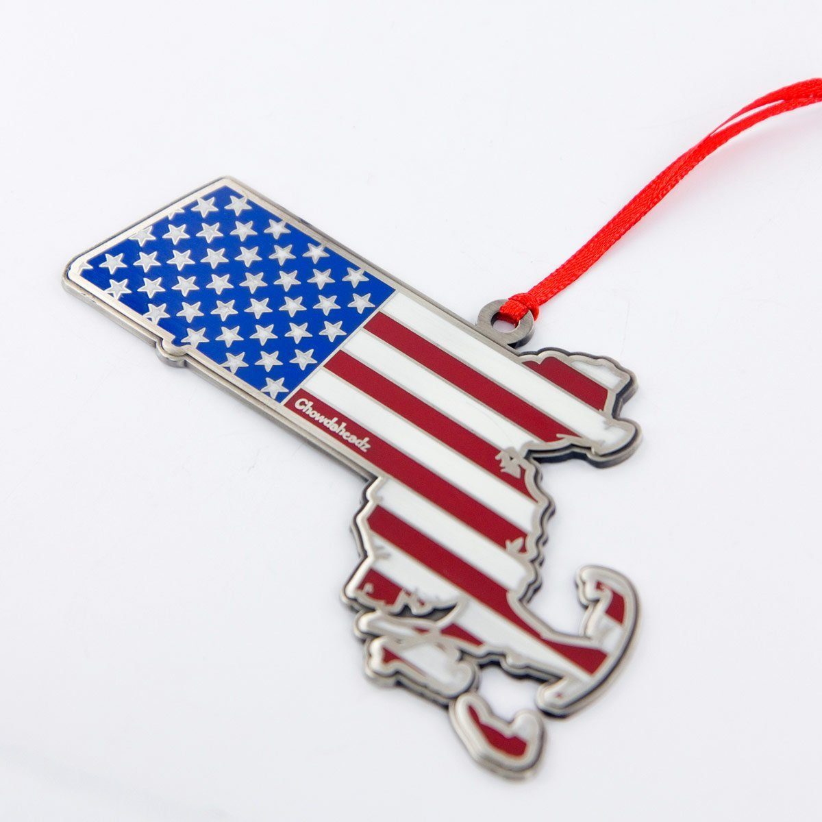 Massachusetts America Christmas Ornament