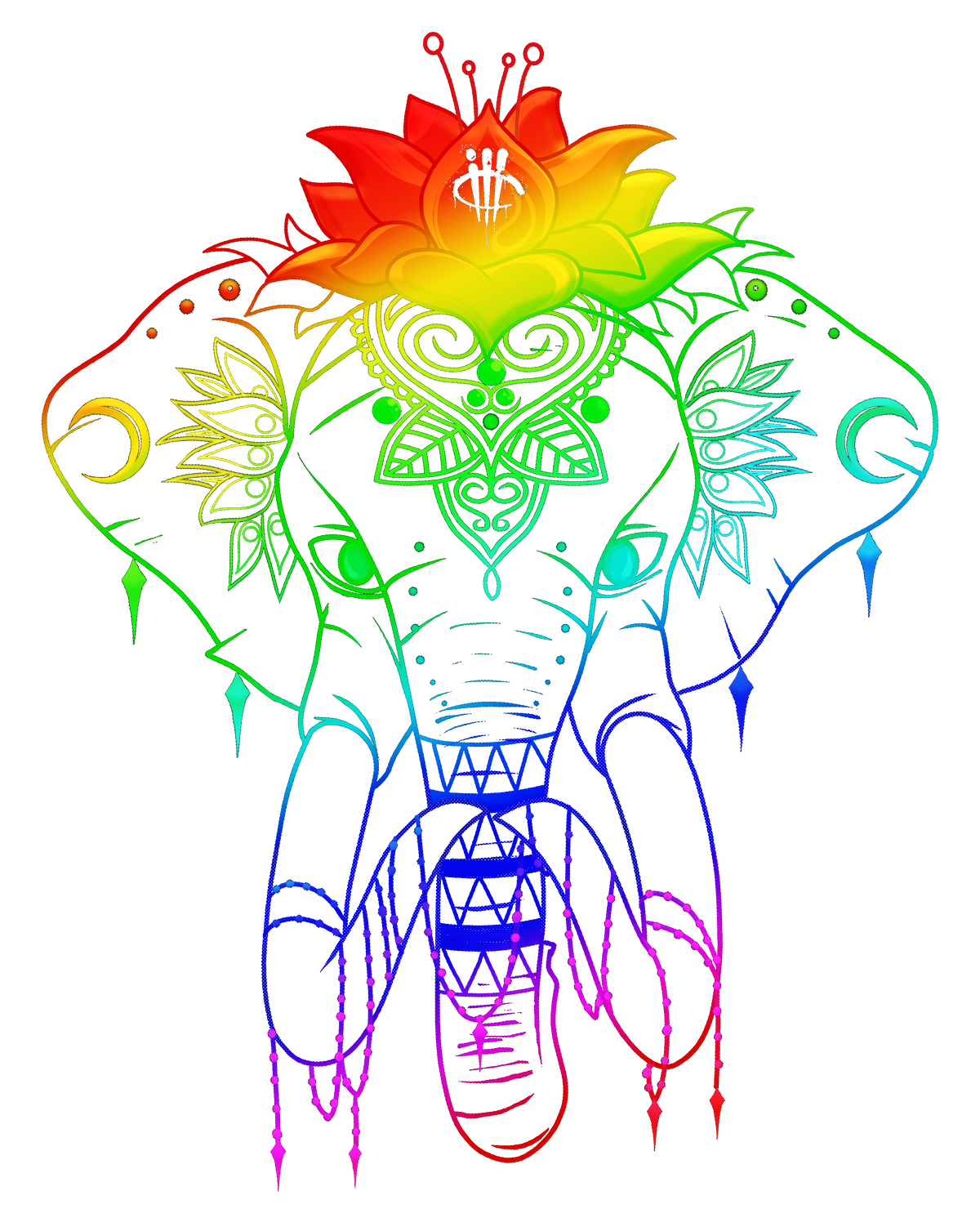 ILL ANIME STREET LEGENDS Elephant Mandala
