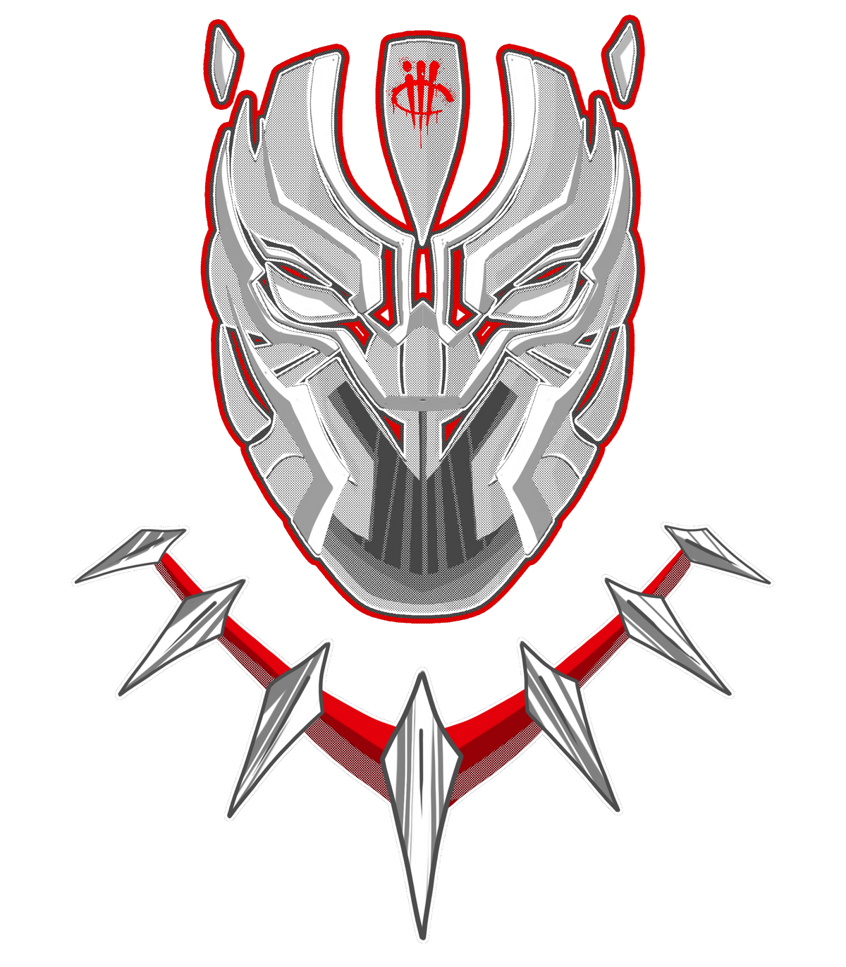 Air Jordan 6 White Infrared Matching T-Shirt Panther Mask product image 1